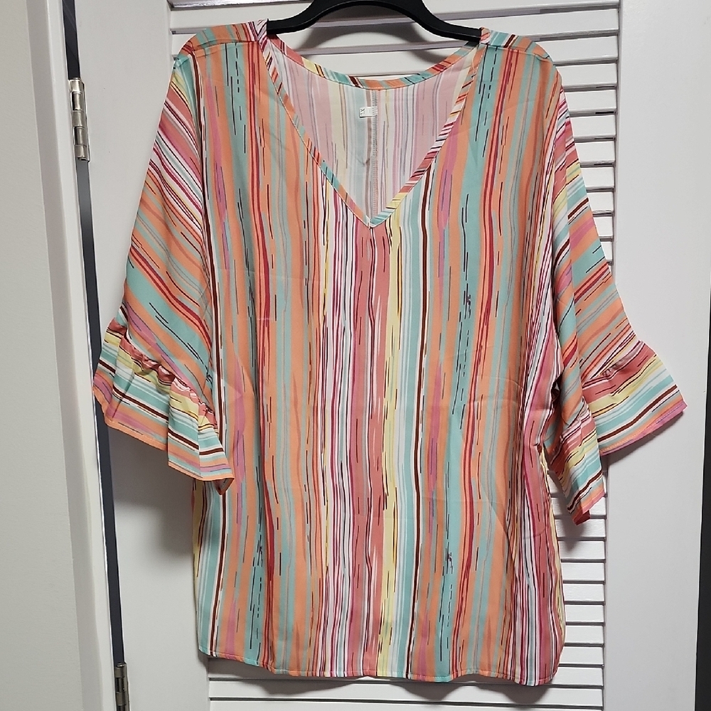 Striped Multicolor Women's Top